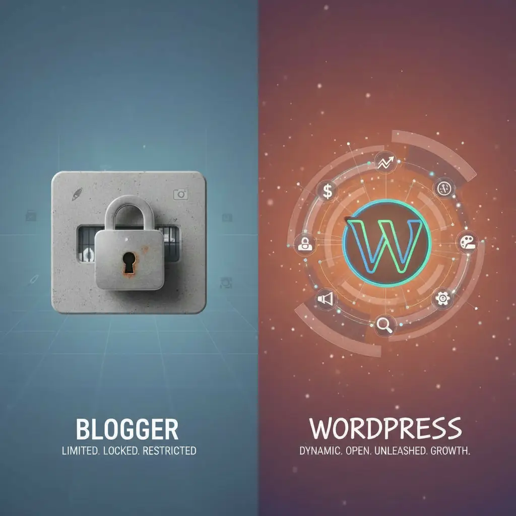 Blogger vs. WordPress: A Batalha Definitiva pela Monetização e Controle do Seu Blog em 2026